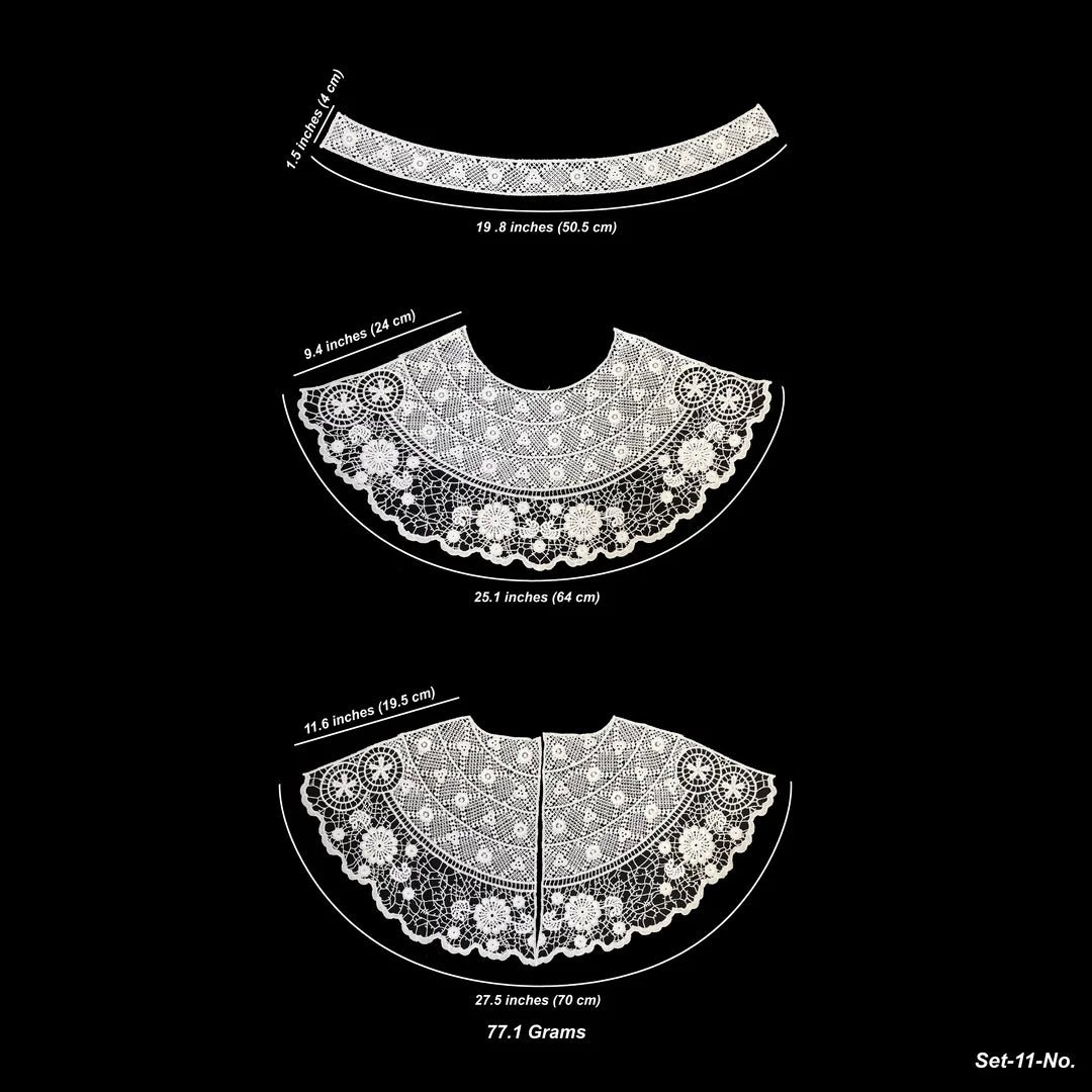 Scallop Design Guipure Lace Collar