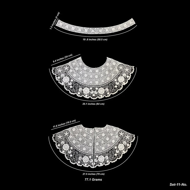 Scallop Design Guipure Lace Collar