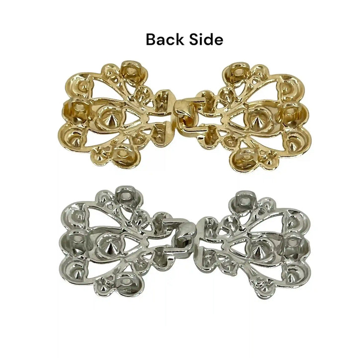 Victorian-Inspired Rhinestone Frog Closure Buttons