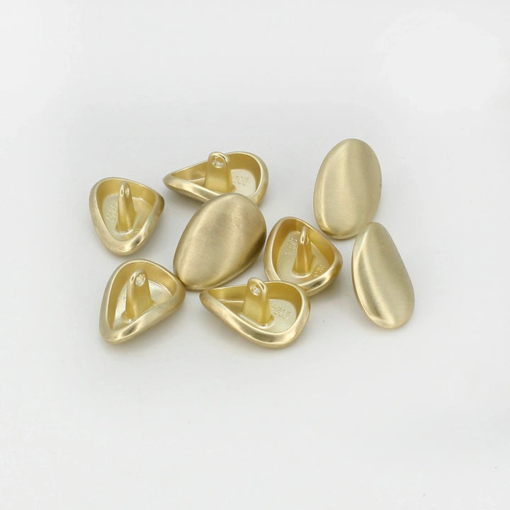 Teardrop-Shaped Metal Button | 20mm(32L)