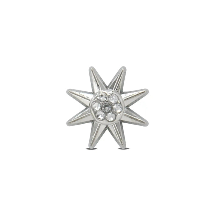 Sunburst Design Rhinestone 12mm Shirt Buttons