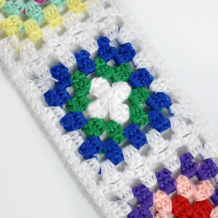 Multicolor Color-block Crochet Lace | 2 Meter