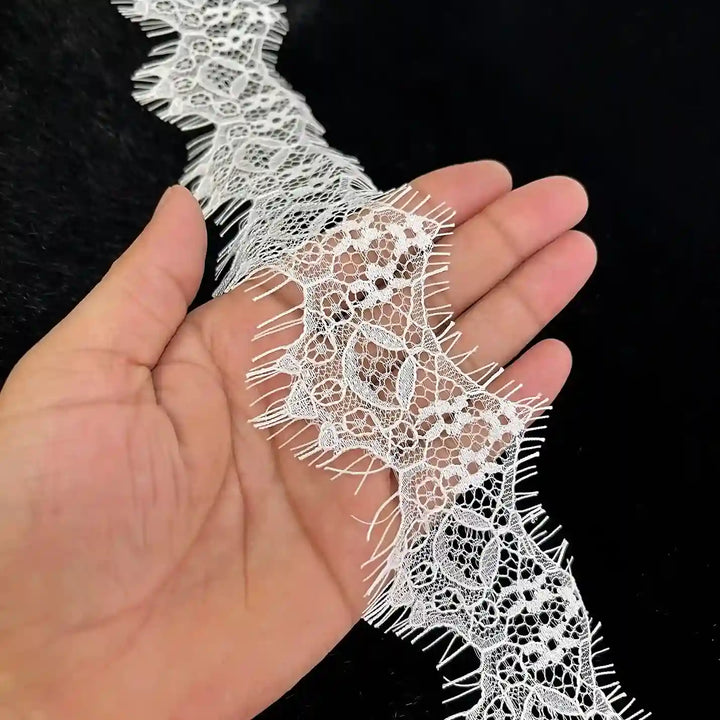 Symmetrical Scalloped Floral Lace