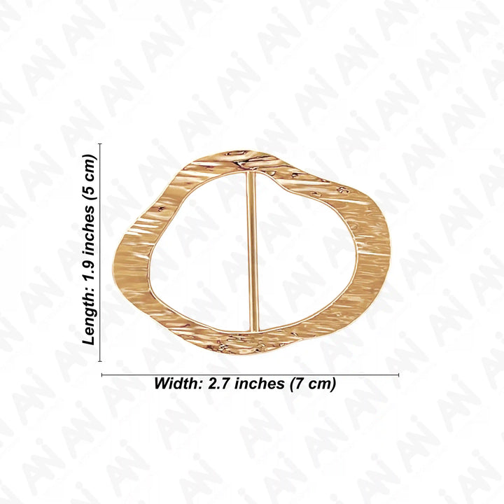 Textured Oval Buckle