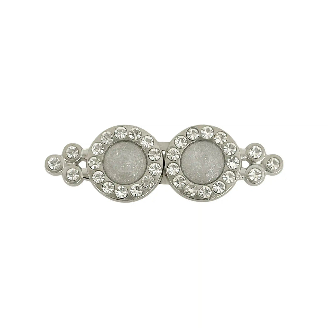 Double Circle Rhinestone Buckle