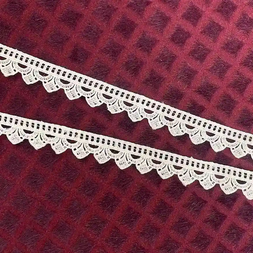 Gridwork Scallop Lace trim | 2 meter