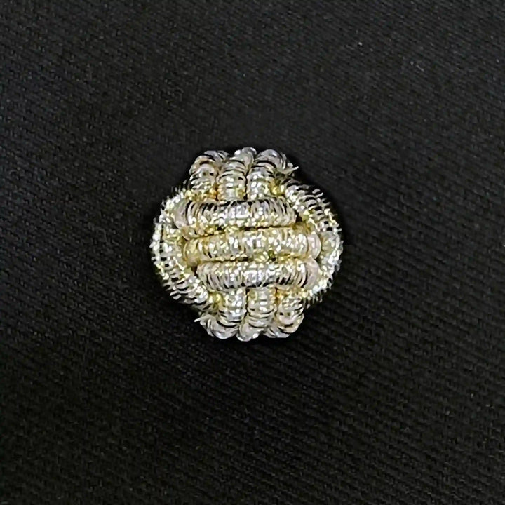 Metallic Lurex Cord Knot Buttons