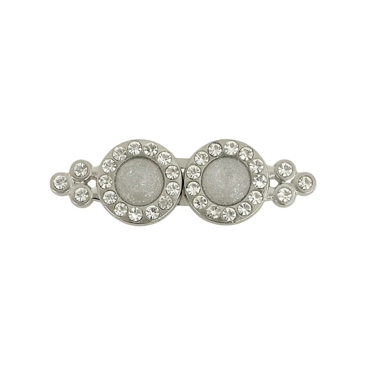 Druzy-Center Rhinestone Frog Closure Buttons
