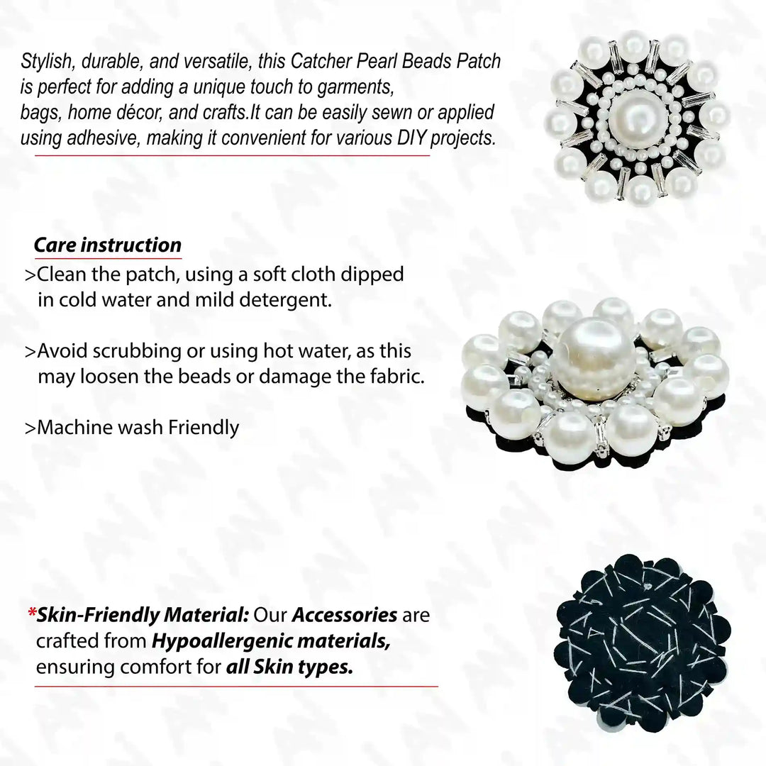 Floral Pearl Patch