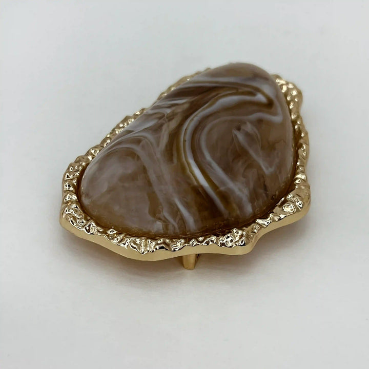 Organic Marbled Stone Buckles