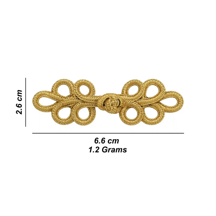 Ribbed Gold Barrel Bead