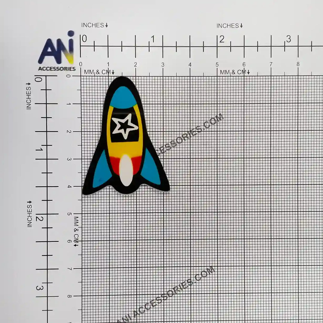 Rocket Ship Brooch