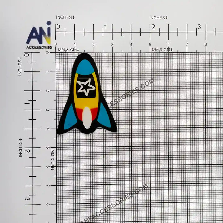 Rocket Ship Brooch