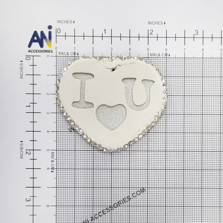 Heat Style Love White Heart Brooch Pin