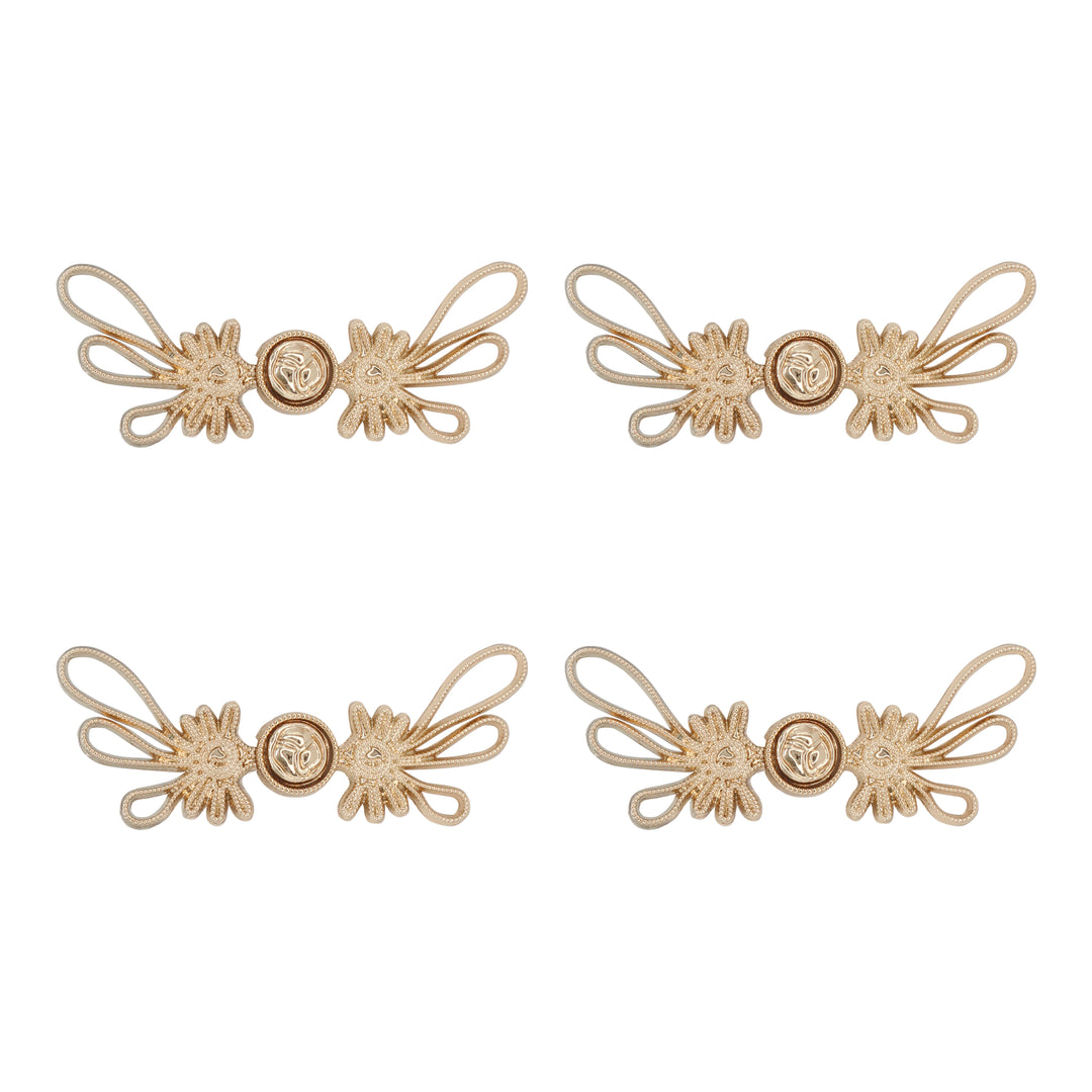 Butterfly knot or dual knot design Frog closure metal button-5.5cm×2.5cm