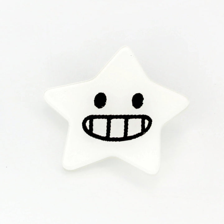 Smiley Star Brooch