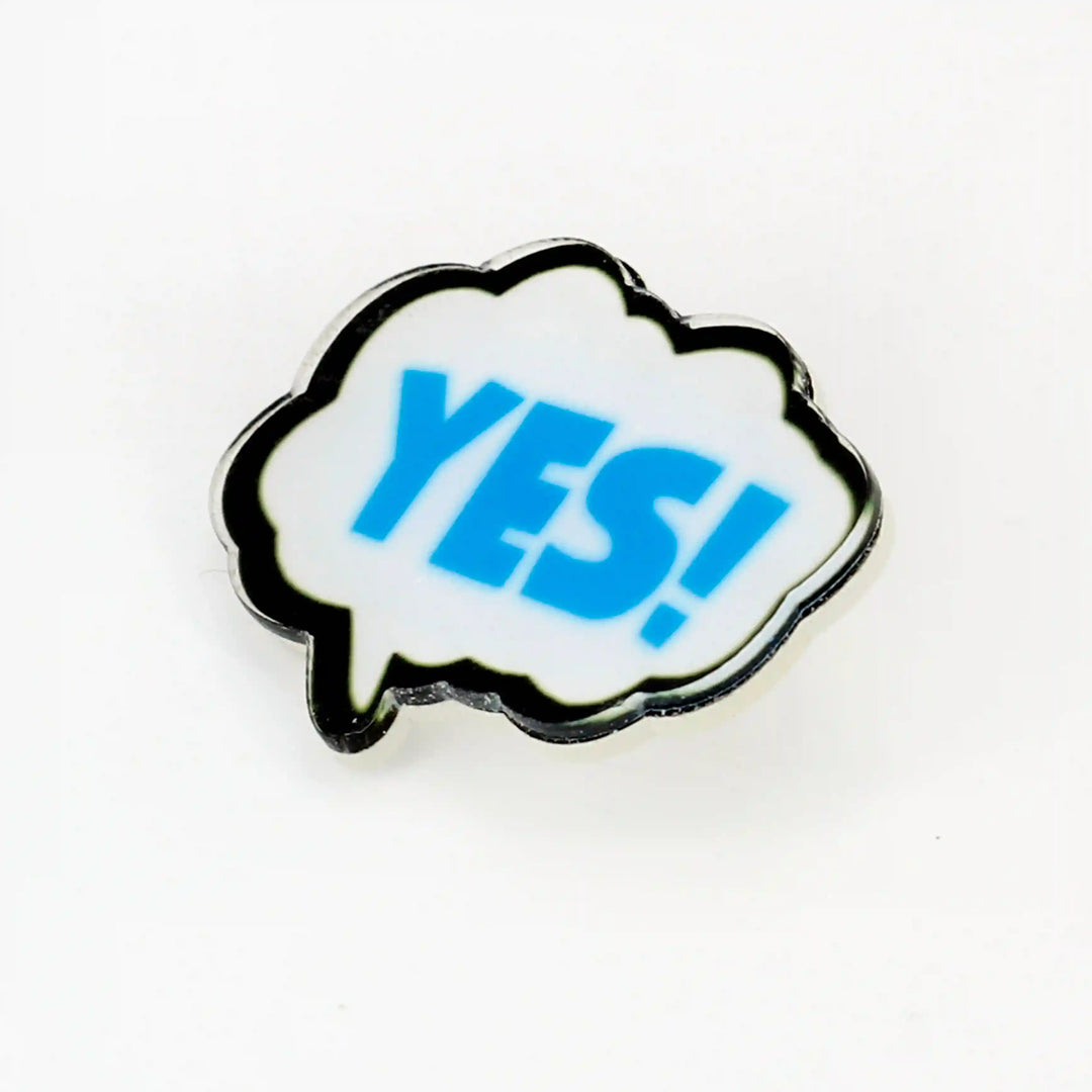 Cloud Yes Acrylic Brooch