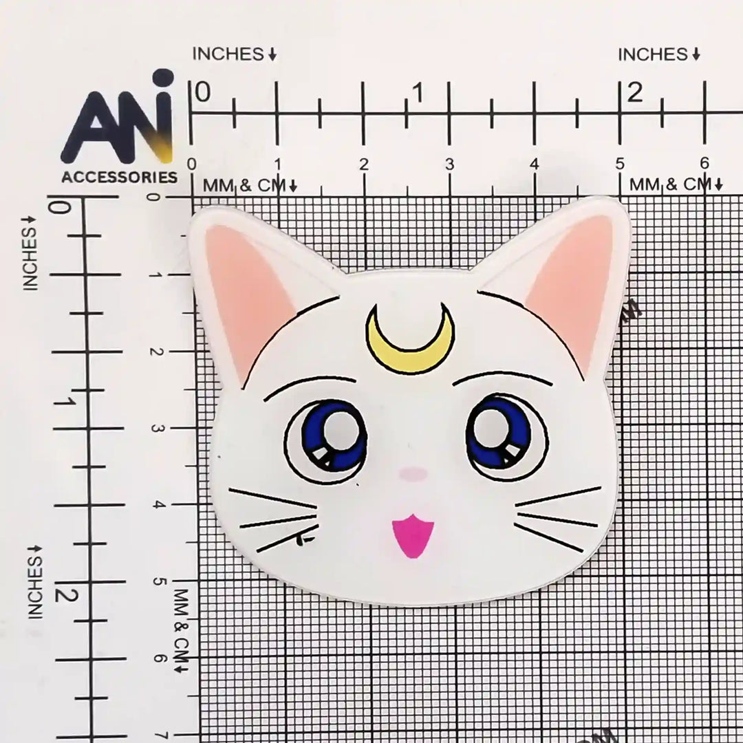 Moon Cat Pin Brooch
