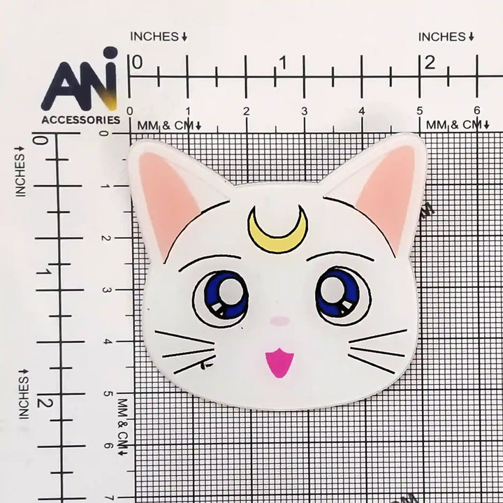 Moon Cat Pin Brooch