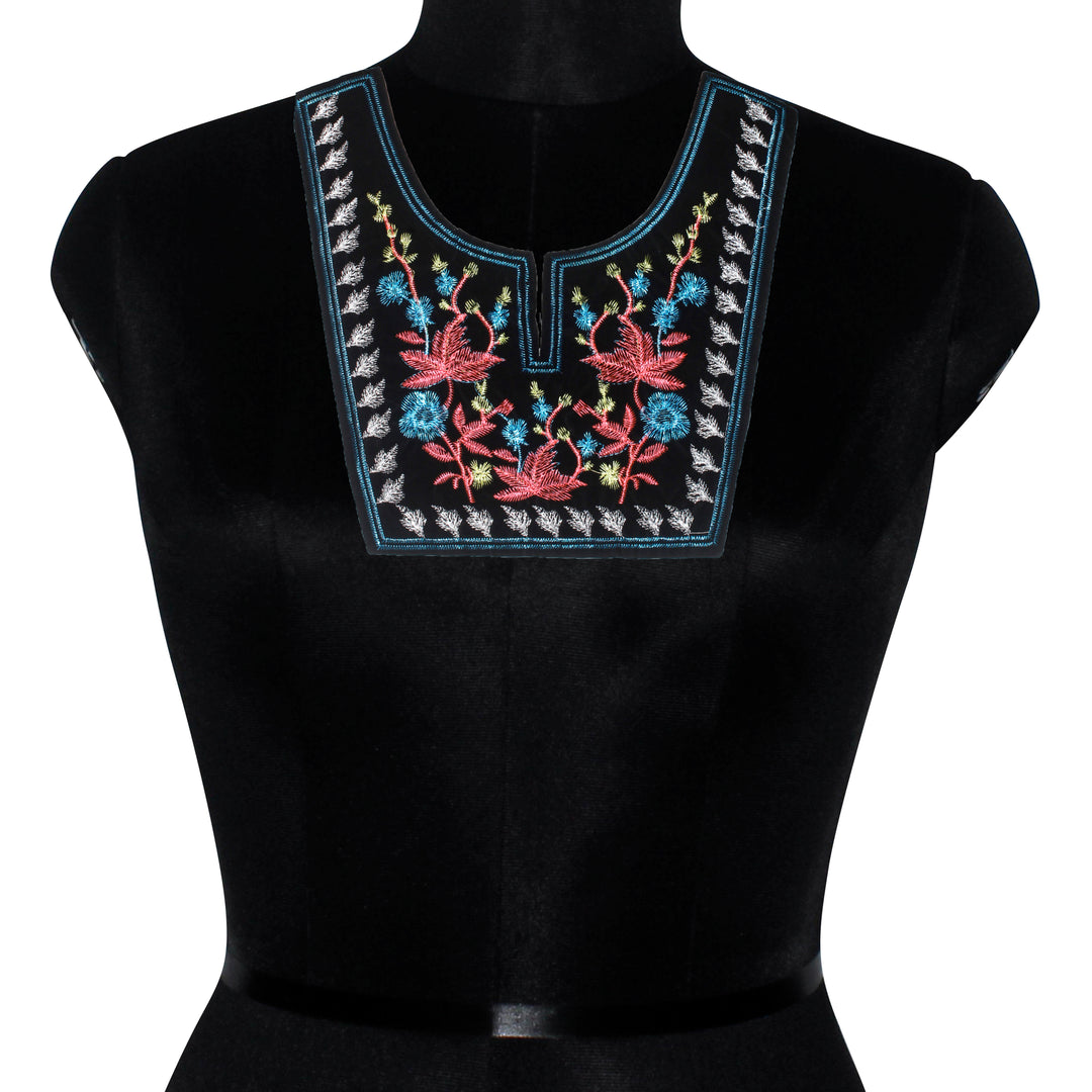 U Shape Embroidery Neckline