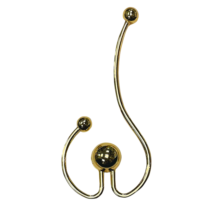 Golden Metal Buckle With Three Decorative Balls