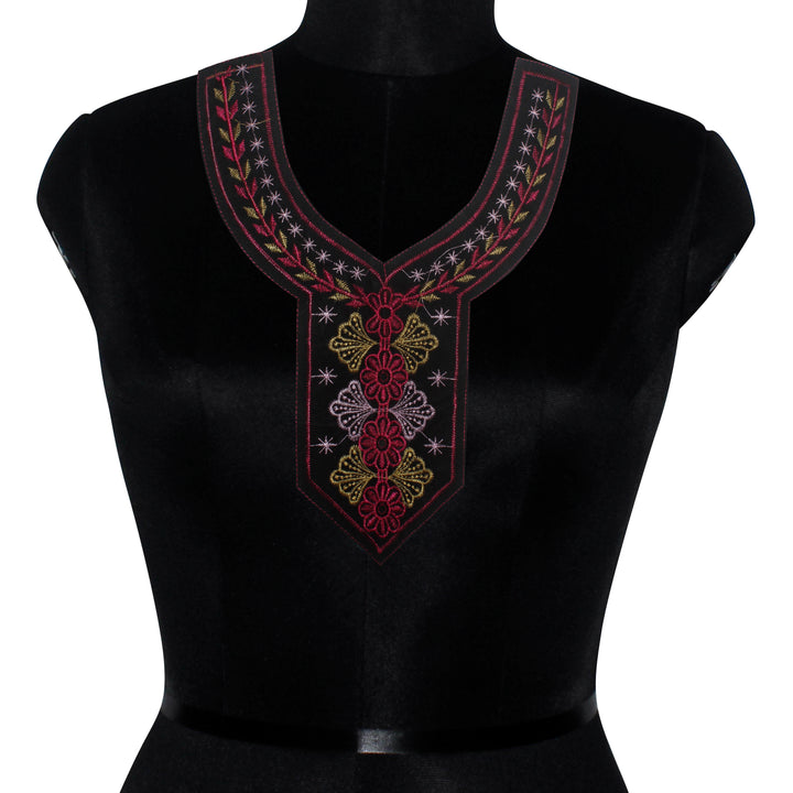 Handcrafted Thread Embroidery Ethnic Yoke