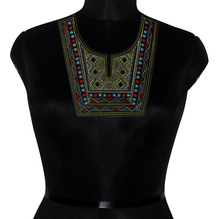 Embroidered Elegance Neckline