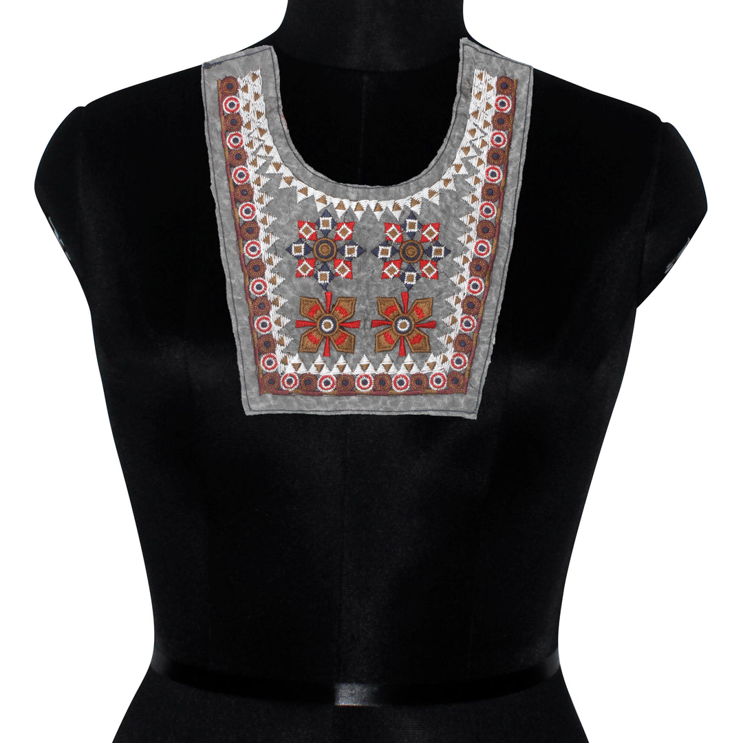 Embroidered Eden Style Ethnic Neckline