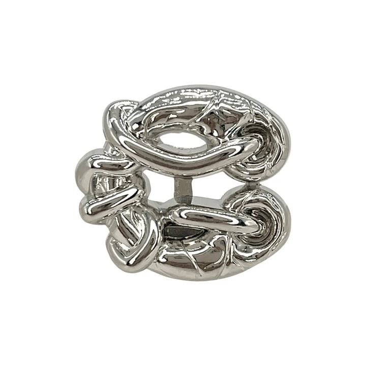 Chunky Chain Link Metal Button | 18mm(28L), 21mm(33L) & 25mm(40L)