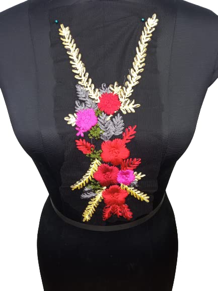 Multi-hued Elegance Colorful Neckline