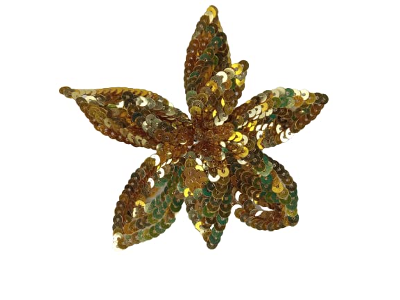 Golden Green Shining Sequins Patch