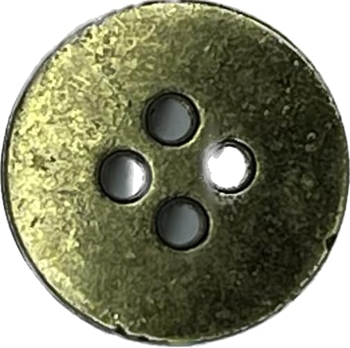 Four Hole Antique Brass Metal Buttons