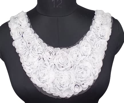 Rosy Floral Fantasy Neckline