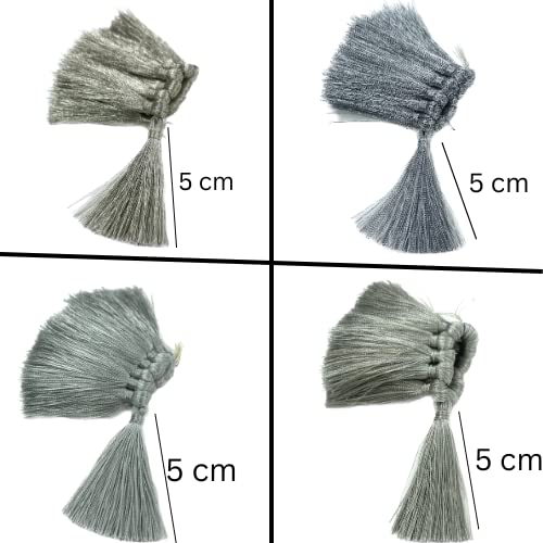 Silver Tassels 5 CM Handmade for DIY, Jewelry & Crafts