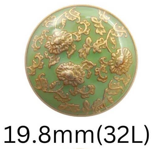 Floral Elegance Metal Buttons