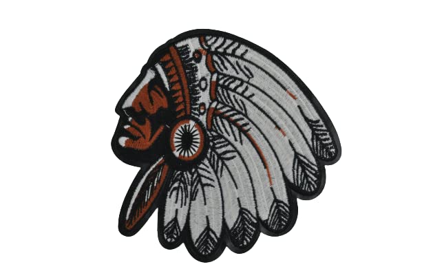 Indian Chief Profile Large Sew Patch