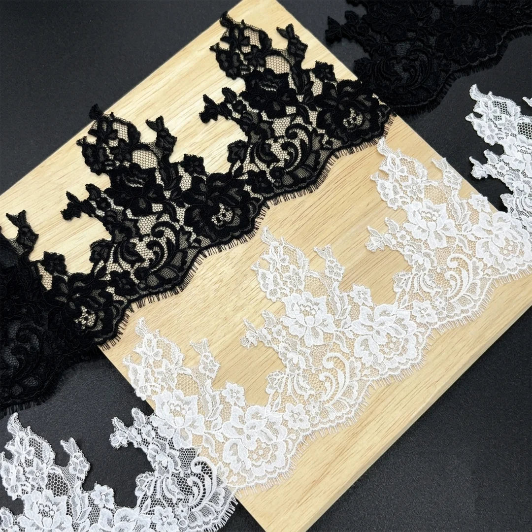 3 Meters | Asymmetrical Floral Chantilly Lace Bodice