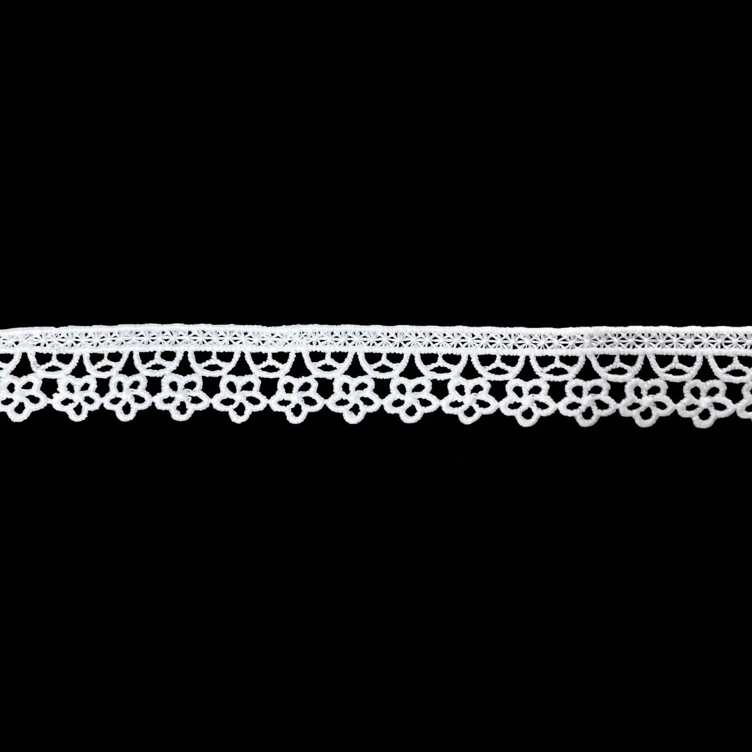 Delicate White Floral Edging | K-695