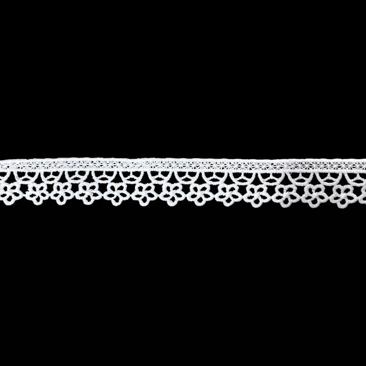 Delicate White Floral Edging | K-695