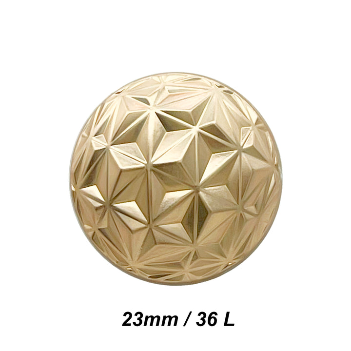 Geometric Metal Buttons for Clothing and Crafts