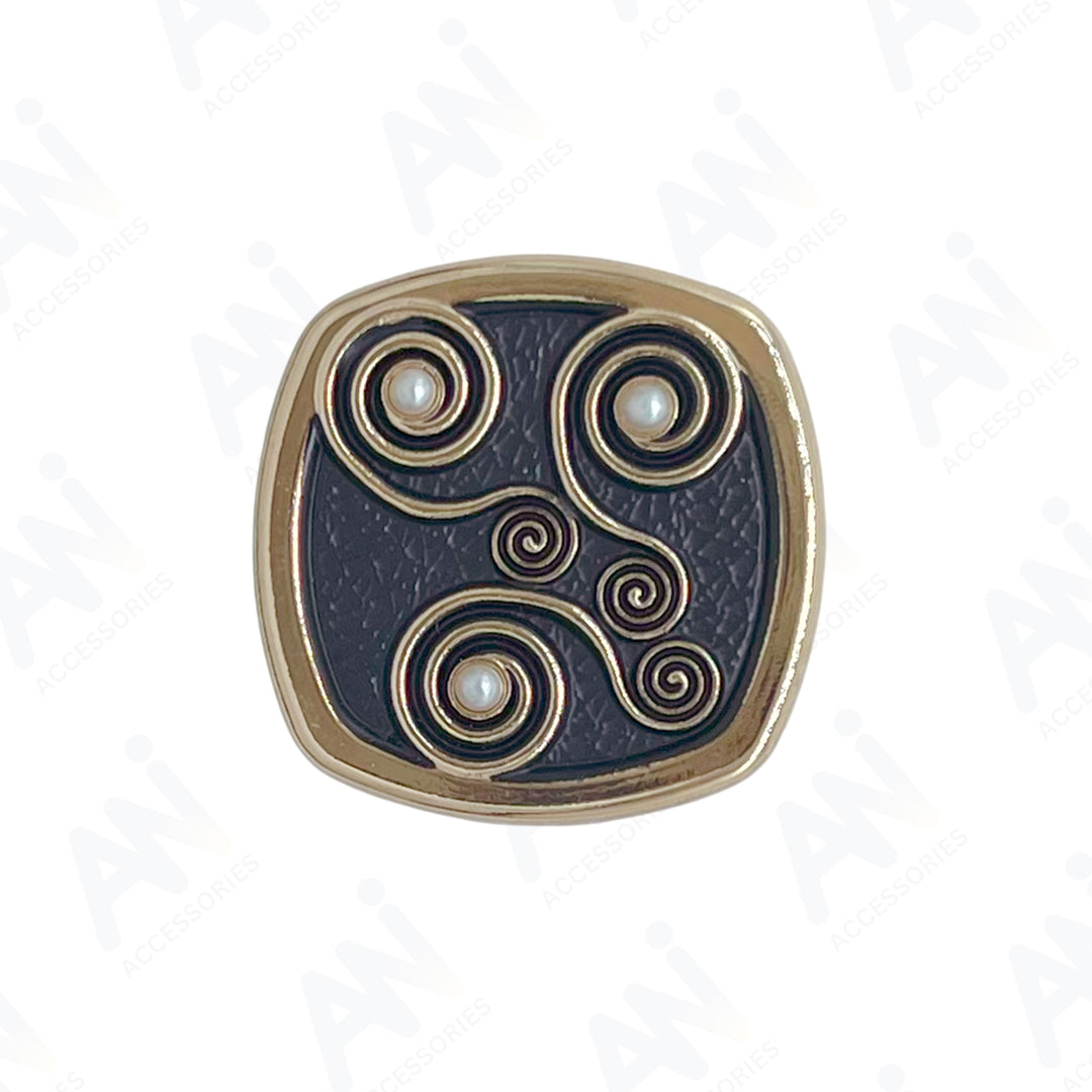 Decorative Pearl Apparel Metal Buttons