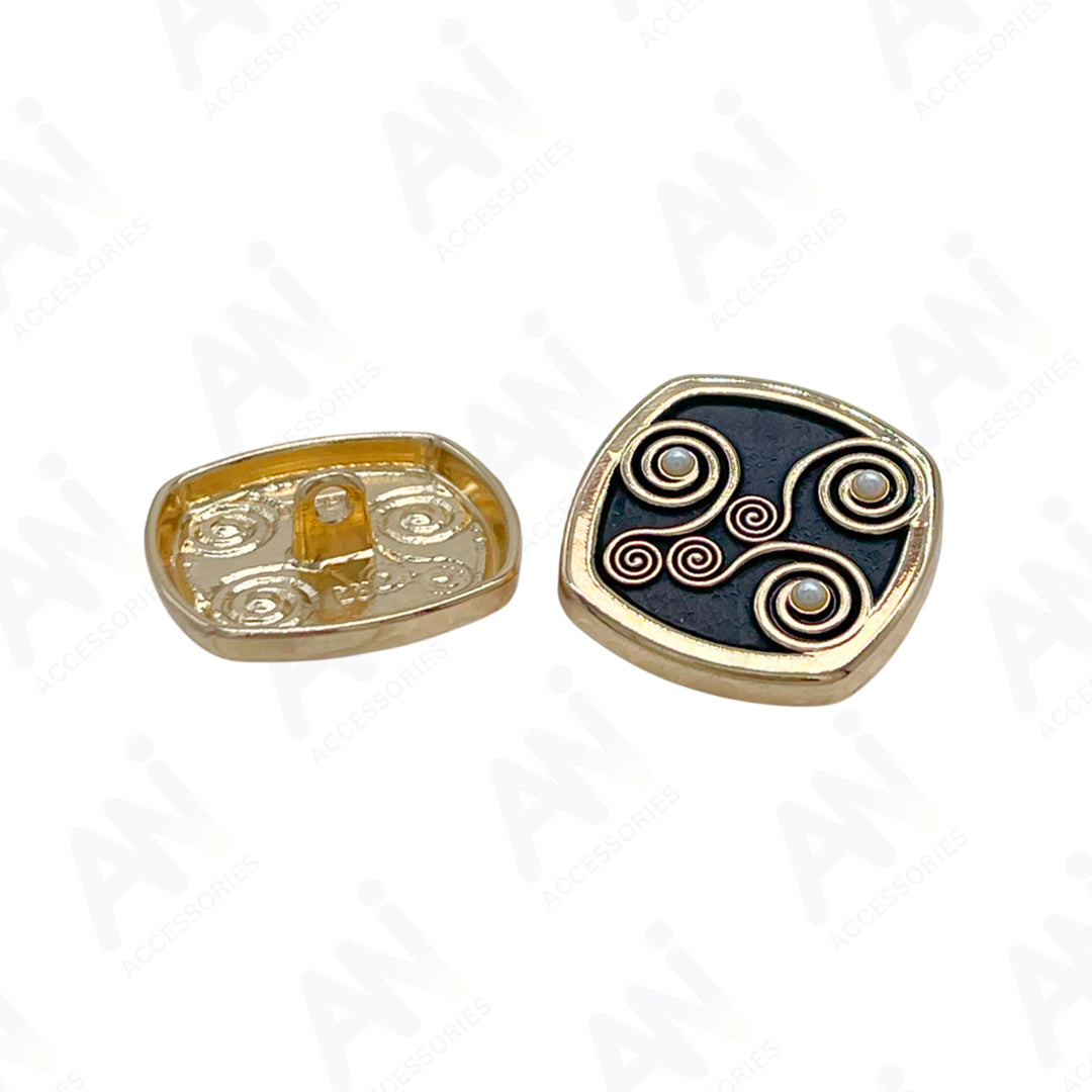 Decorative Pearl Apparel Metal Buttons