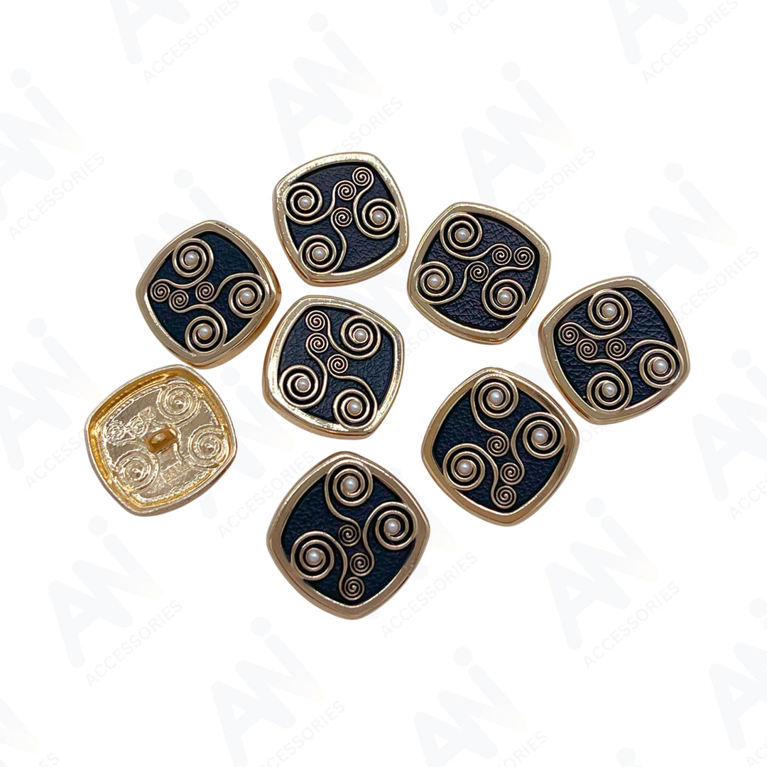 Decorative Pearl Apparel Metal Buttons