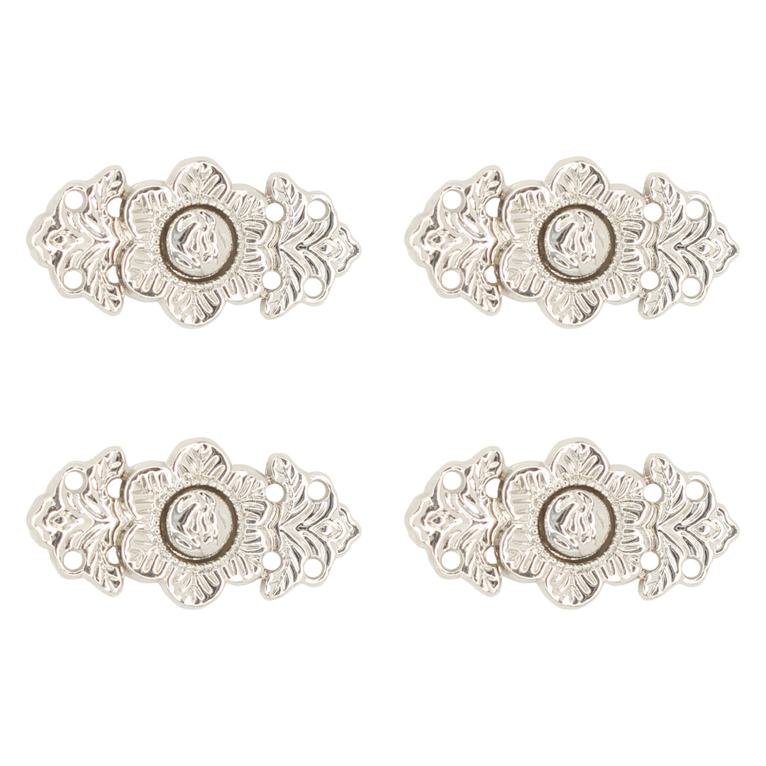 Ornate Ornaments Frog Closure Metal Buttons