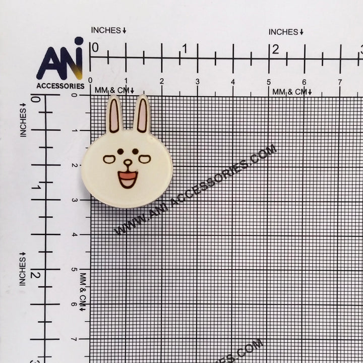 Happy Hoppy Acrylic Bunny Brooch Pin