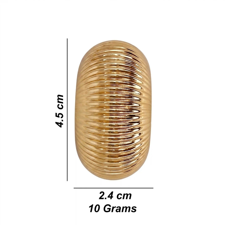 Ribbed Oval Slider Buckle