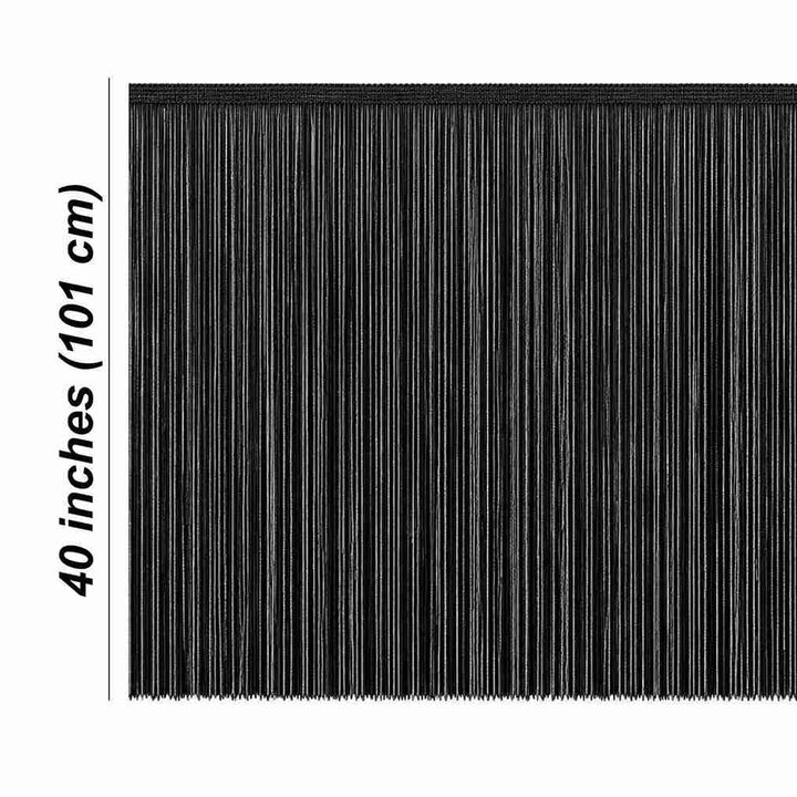 40 Inches Infinite Thread Cascade Fringe Lace