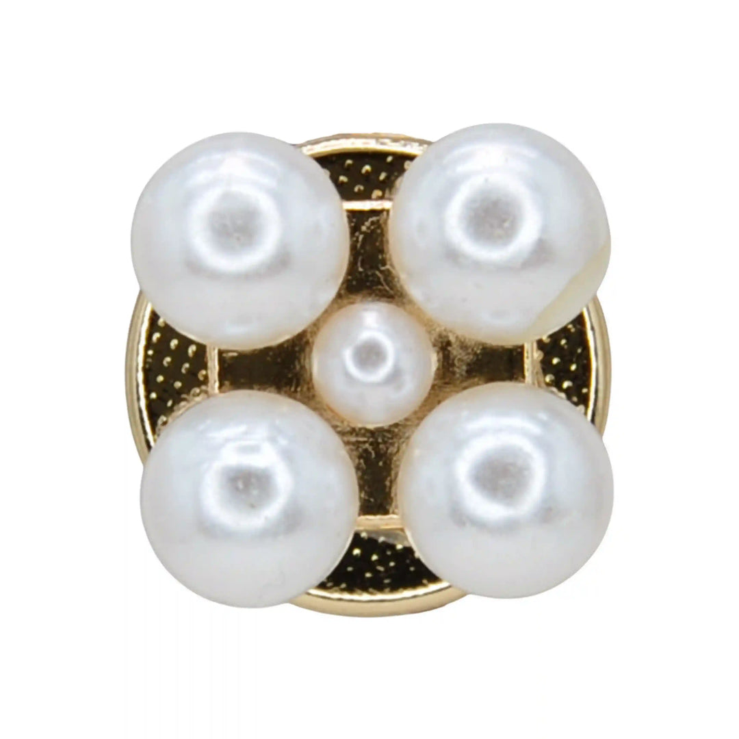 Peral Style Flower Cover Button