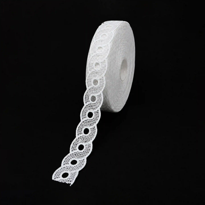 White Geometric Ring Border | SKU-K605
