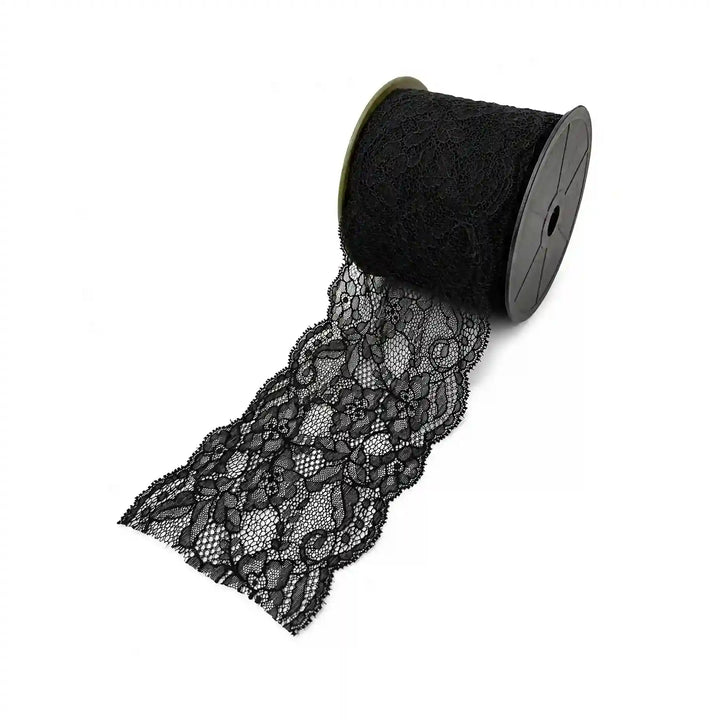 Black Ornate Floral Lace | 5 Meters | SKU-B103